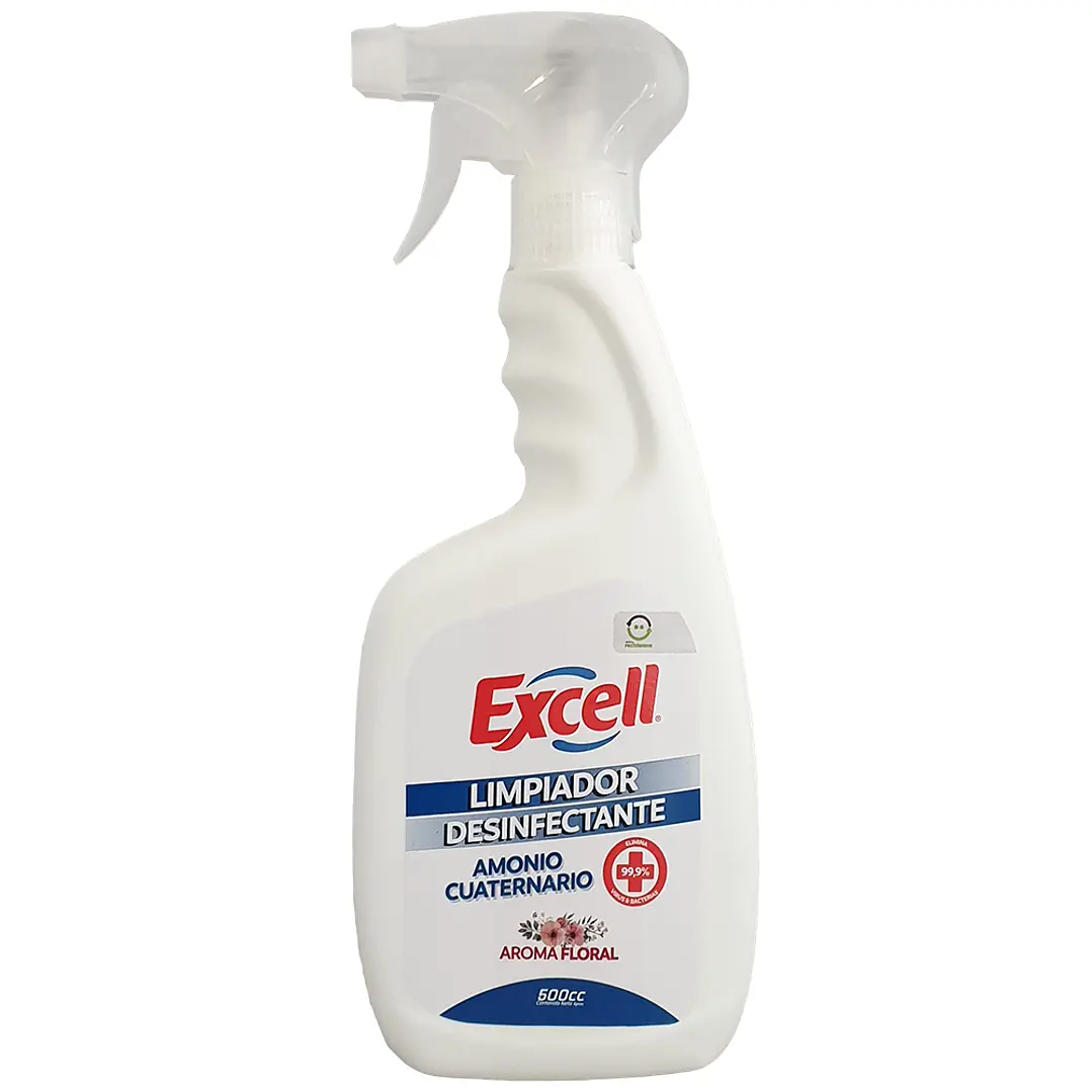 Limpiador Desinfectante con Amonio Cuaternario Excell Gatillo 500ml