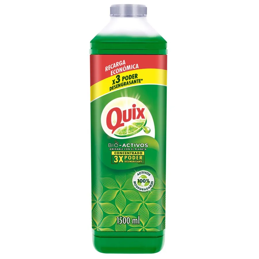 Lavaloza Bio Activos Quix Concentrado Limón 1.5Lts