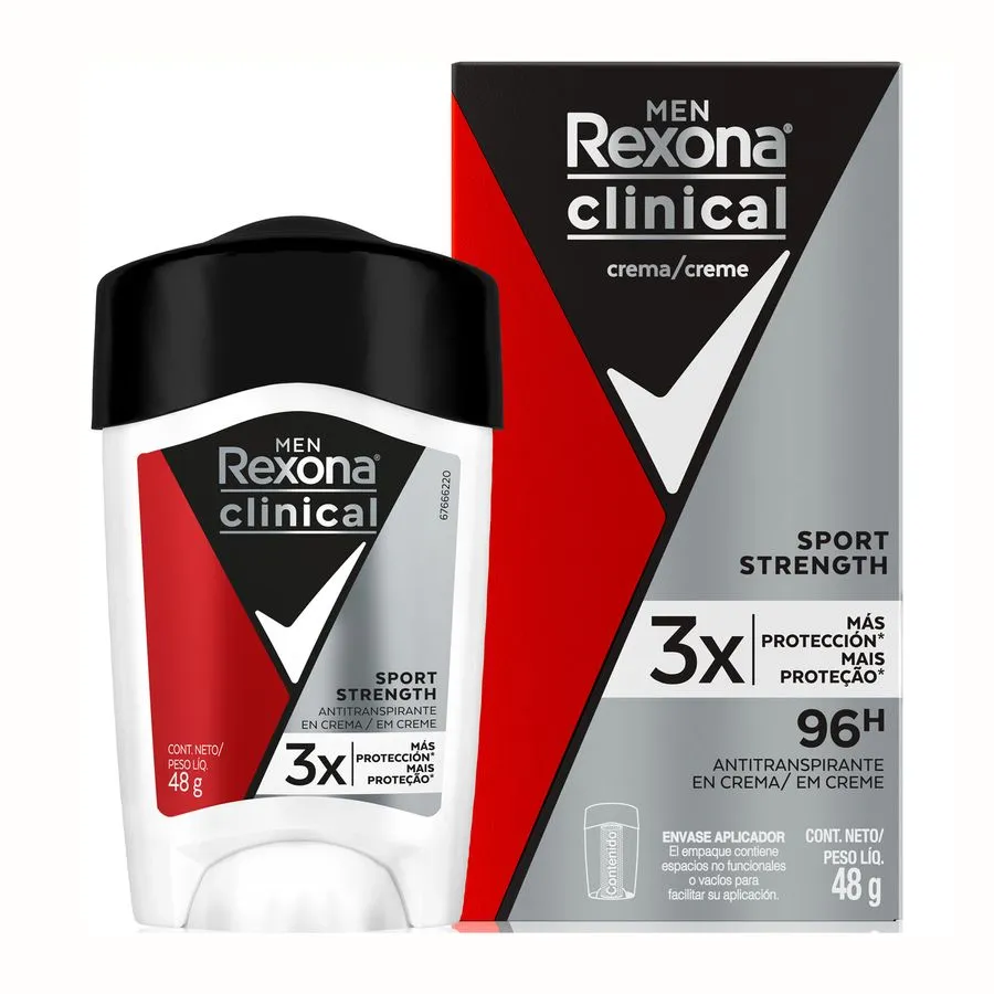 Desodorante Crema Rexona Sport Strengh 48 g