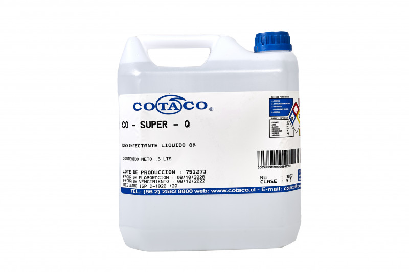 Amonio Cuaternario Cotaco Listo Para Usar CO SUPER Q 5Lts