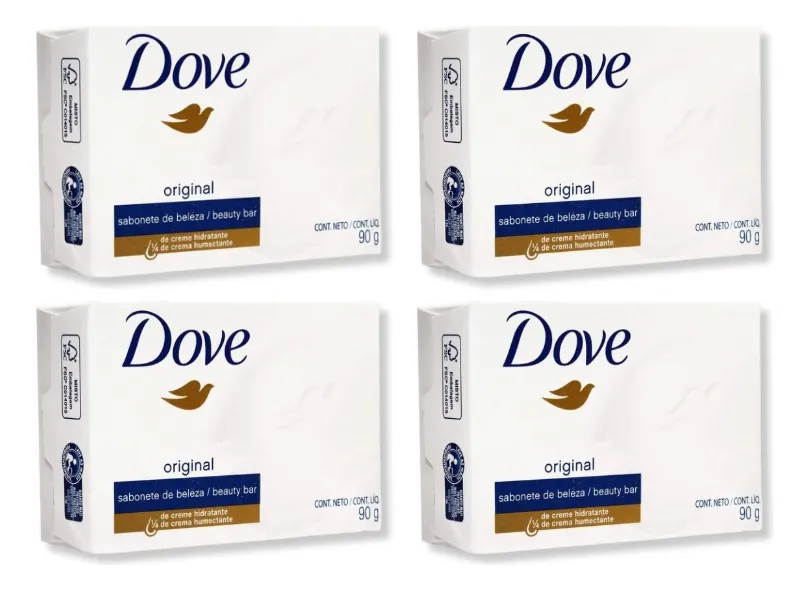 Jabón Barra Dove Original 4 un. de 90 g