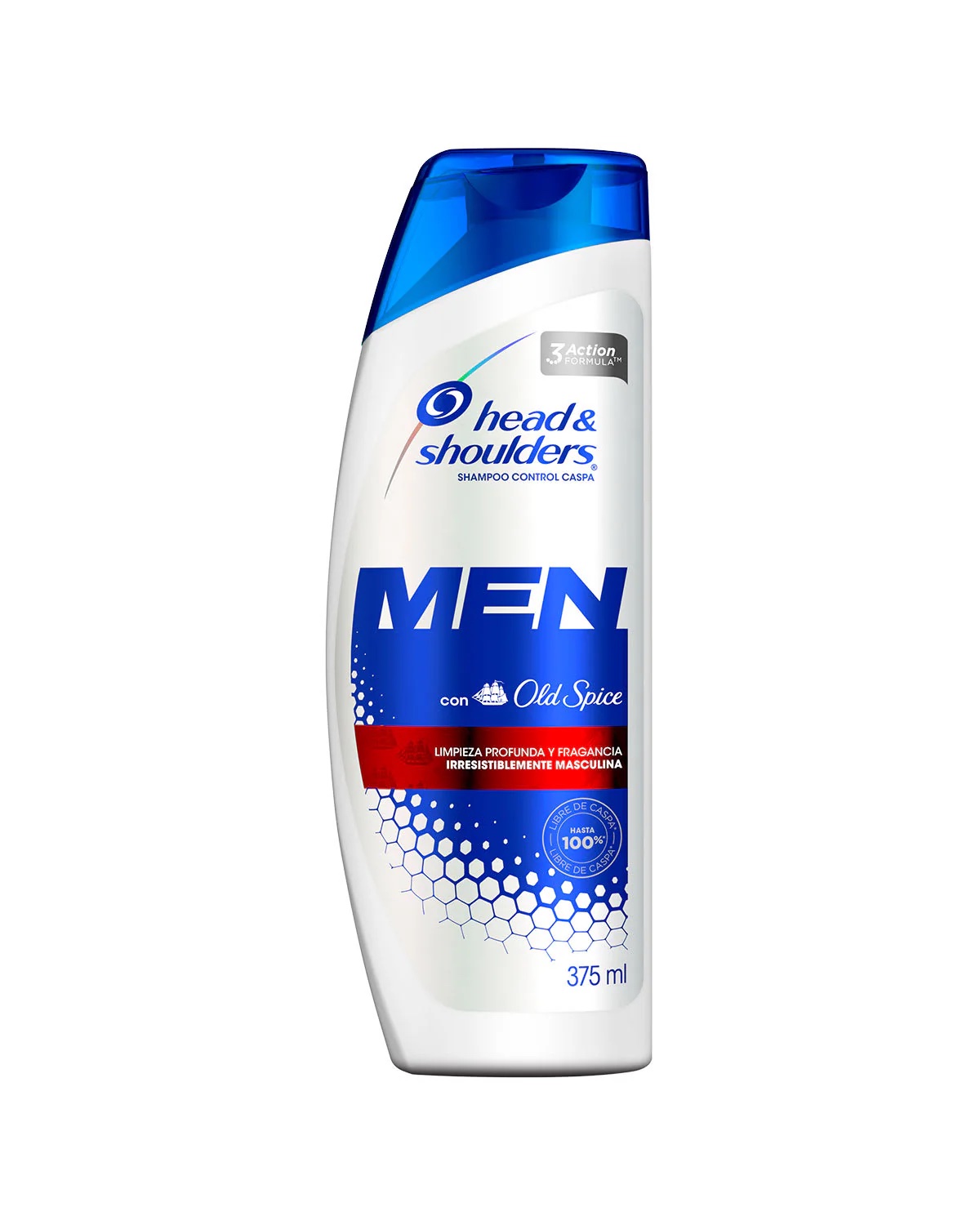 Shampoo Men Con Old Spice Control Caspa, 375 ml