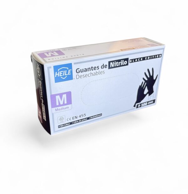 Guante Nitrilo color negro